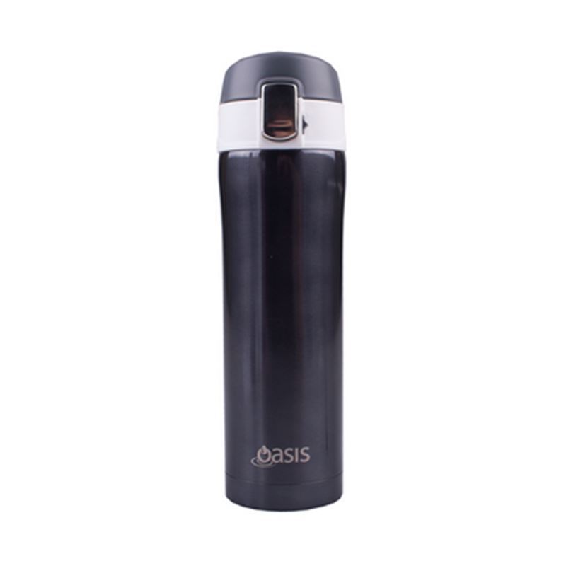 Oasis – Stainless Steel Flip Top Lid Vacuum Flask 450ml Gunmetal