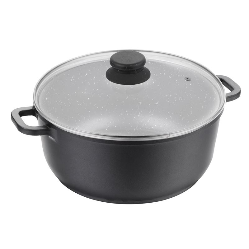 Benzer – Premium Stone Non-Stick Induction Tall Casserole with Lid 24cm 4Ltr