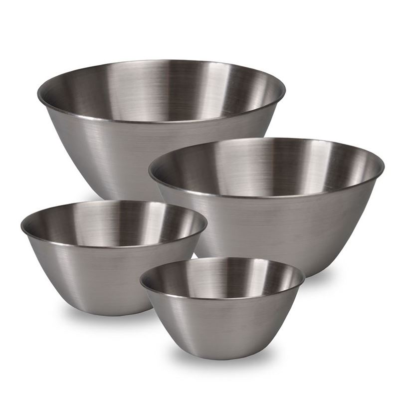 Zuhause – Kulla Brushed Stainless Steel Bowls Set of 4