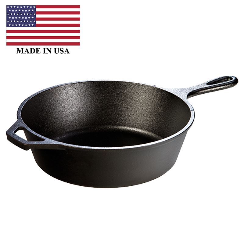 Lodge – Logic Cast Iron DEEP Skillet 26cm (Made in the U.S.A)