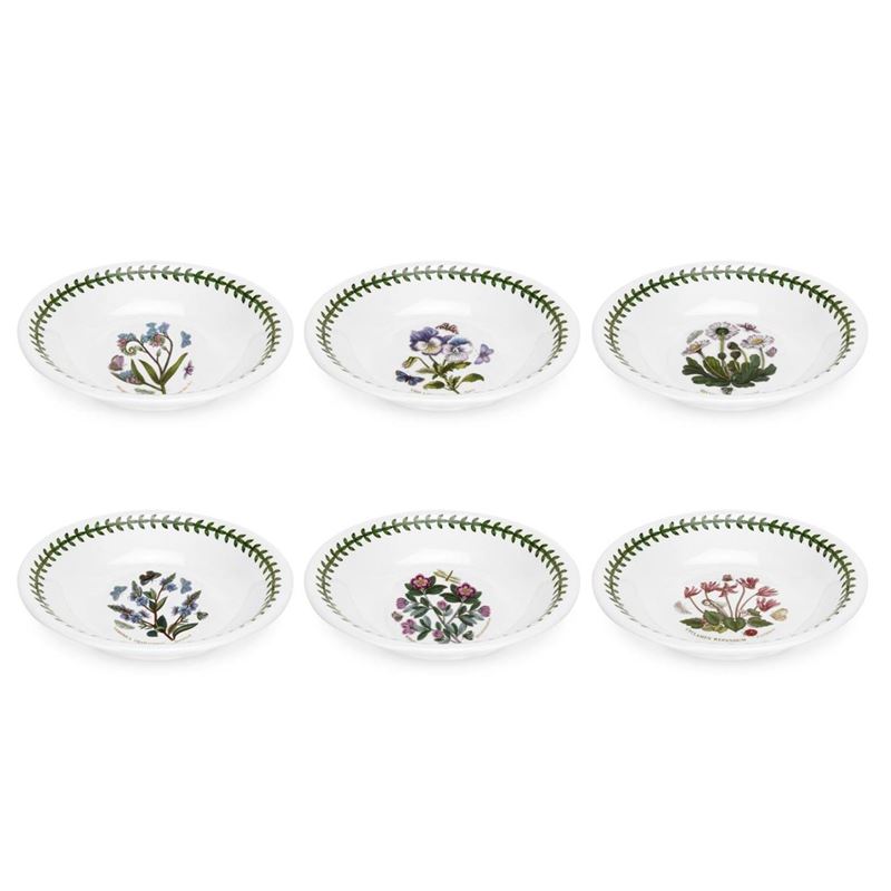 Portmeirion Botanic Garden – Bowl 18cm Set of 6 (Made in England)