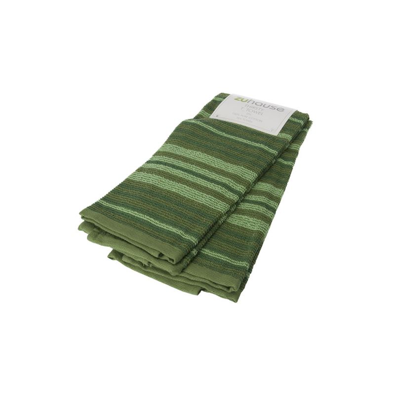 Zuhause – Marchelli Thirsty Tea Towel 40x66cm Olive Set of 2