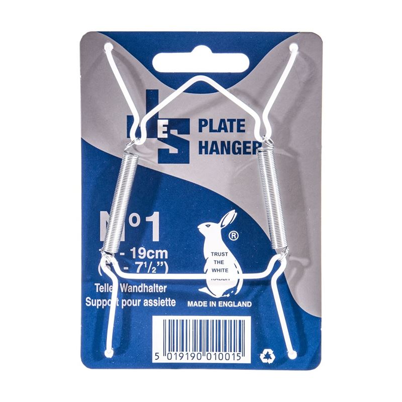 JeS – Plate Hanger 1 Medium Size White (Made in England)