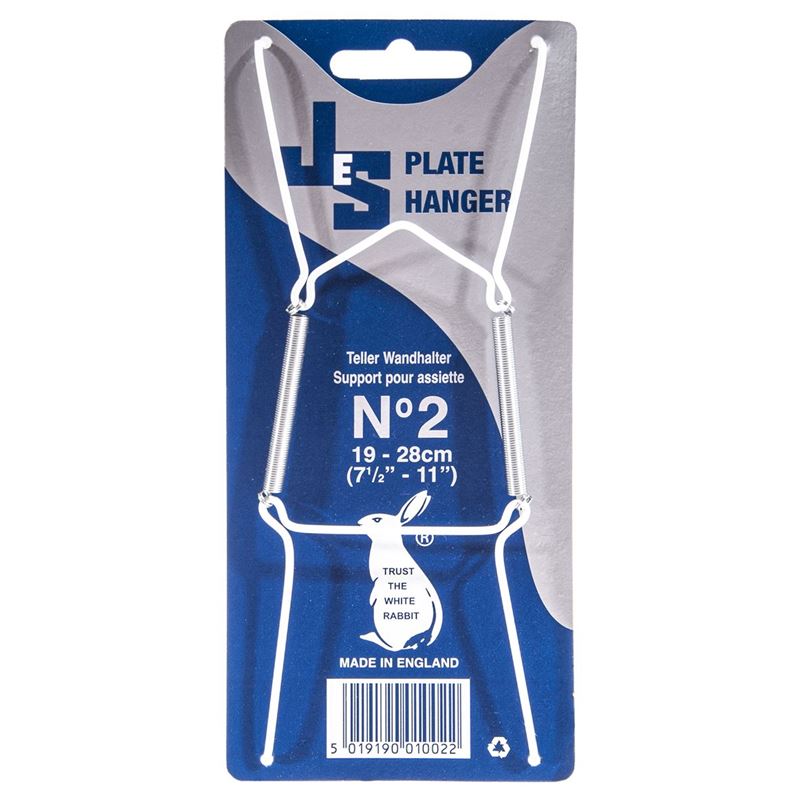 JeS – Plate Hanger 2 Large White (Made in England)