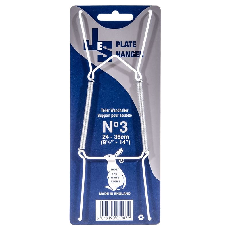 JeS – Plate Hanger 3 Giant White (Made in England)