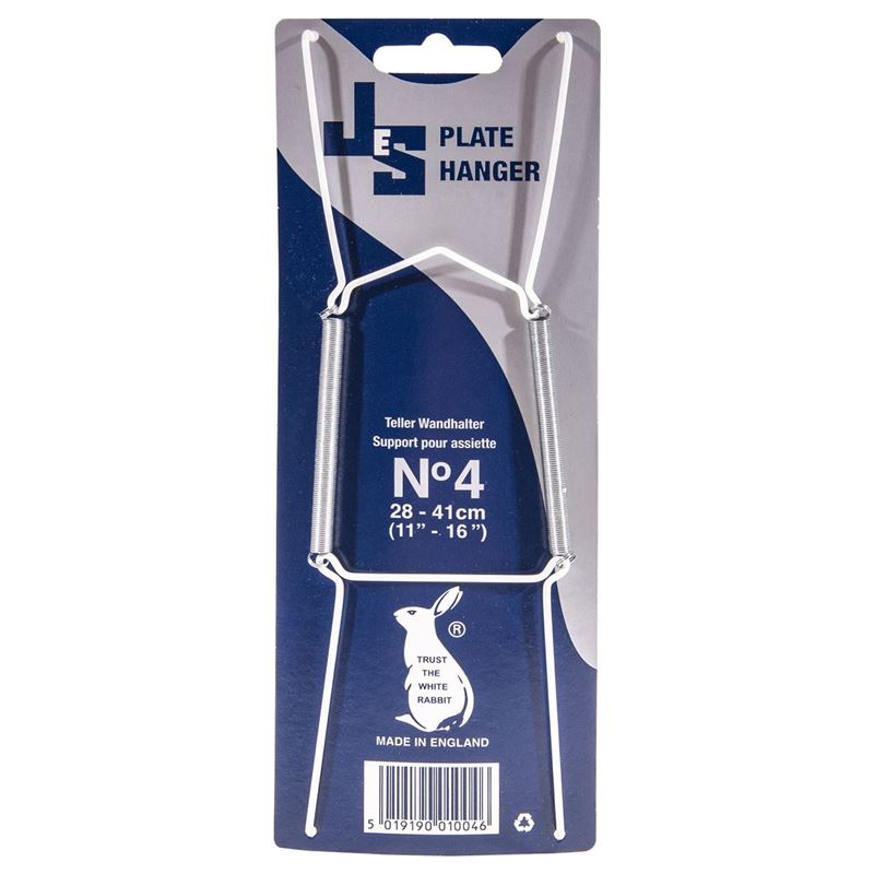 JeS – Plate Hanger 4 Super Size White (Made in England)