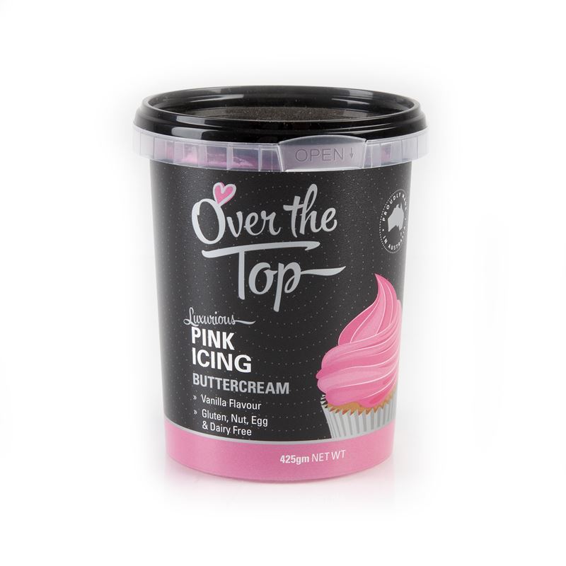Over the Top – Ready Made Buttercream Pink 425g
