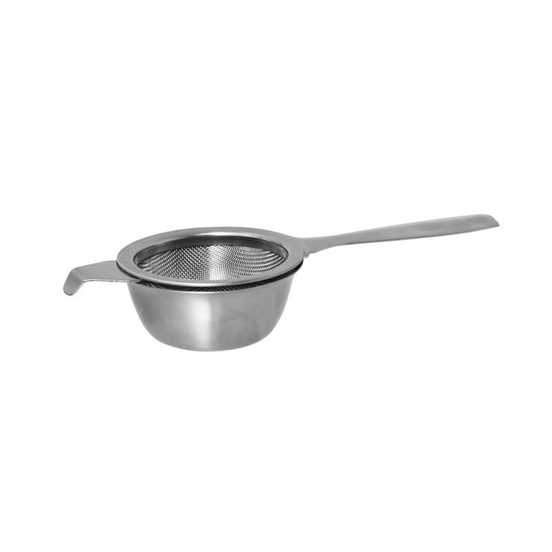 Avanti – Mesh Stainless Steel Tea Strainer with Handle and Drip Bowl