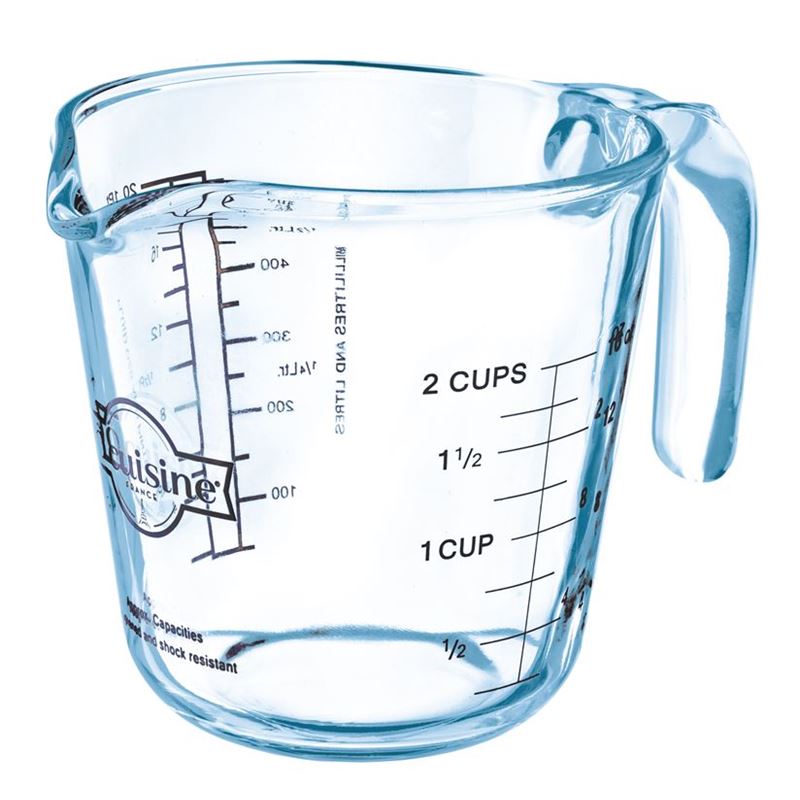 O’Cuisine – Glass Measuring Jug 2 Cup 500ml (Made in France)