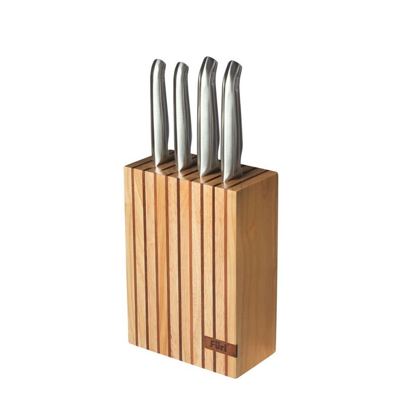 Furi – Pro Wood 5pc Knife Block Set