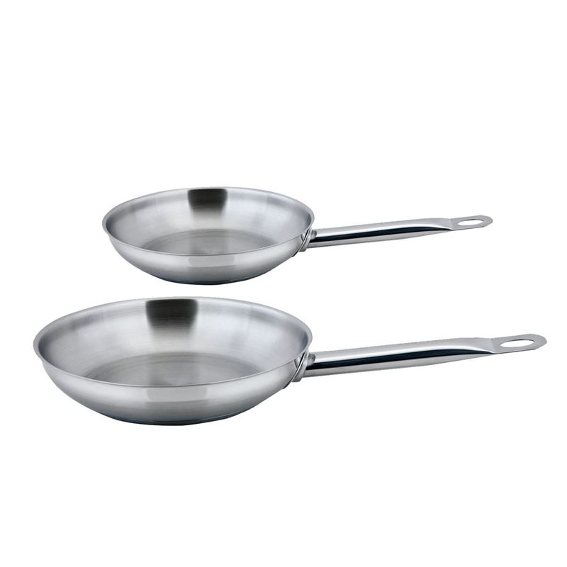 Benzer – Berlin Professional 18/10 Stainless Steel Frypan Twin Pack 20+30cm