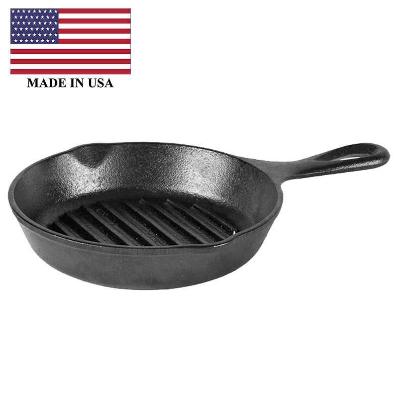 Lodge – Logic Cast Iron Round Grill 16cm (Made in the U.S.A)