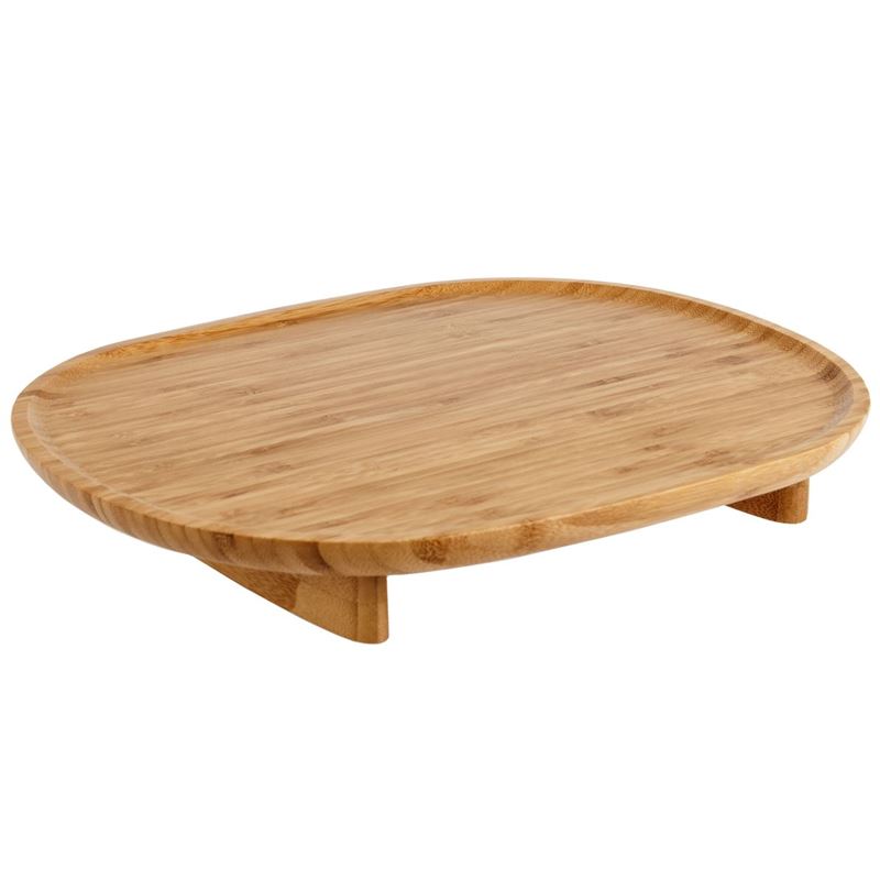 Benzer – Ecozon Kyoto Bamboo Footed Platter 34.5×28.8×8.5cm