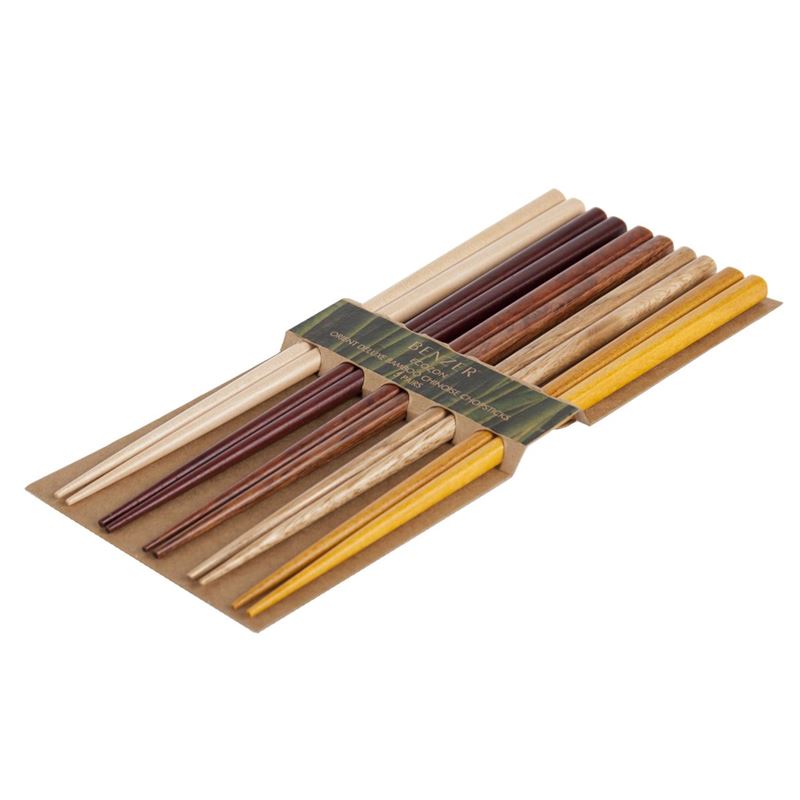 Benzer – Ecozon Orient Collection Wooden Chinoise Chopsticks 5 Pairs Design 20