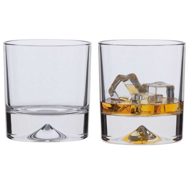 Dartington Crystal – Dimple Double Old Fashioned Whisky Set of 2 (Made in the U.K.)