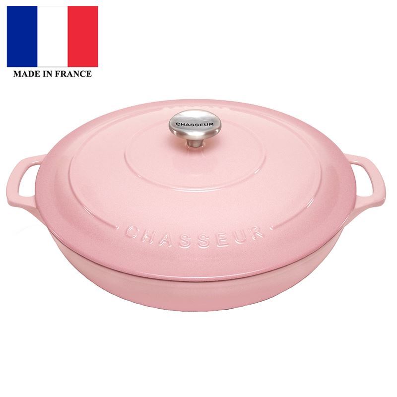 Chasseur Cast Iron – Cherry Blossom 30cm 2.5Ltr Low Round Casserole (Made in France)