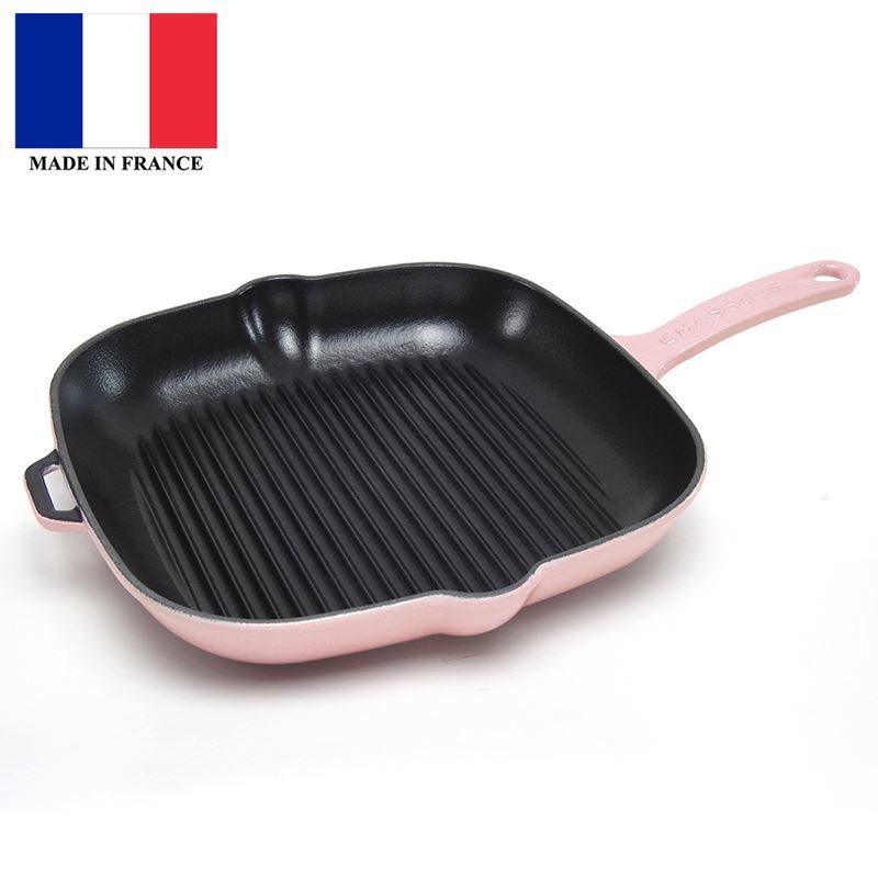 Chasseur Cast Iron – Cherry BlossomSquare Grill 25cm (Made in France)