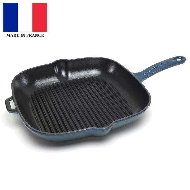 Chasseur Cast Iron – Liquorice BlueSquare Grill 25cm (Made in France)