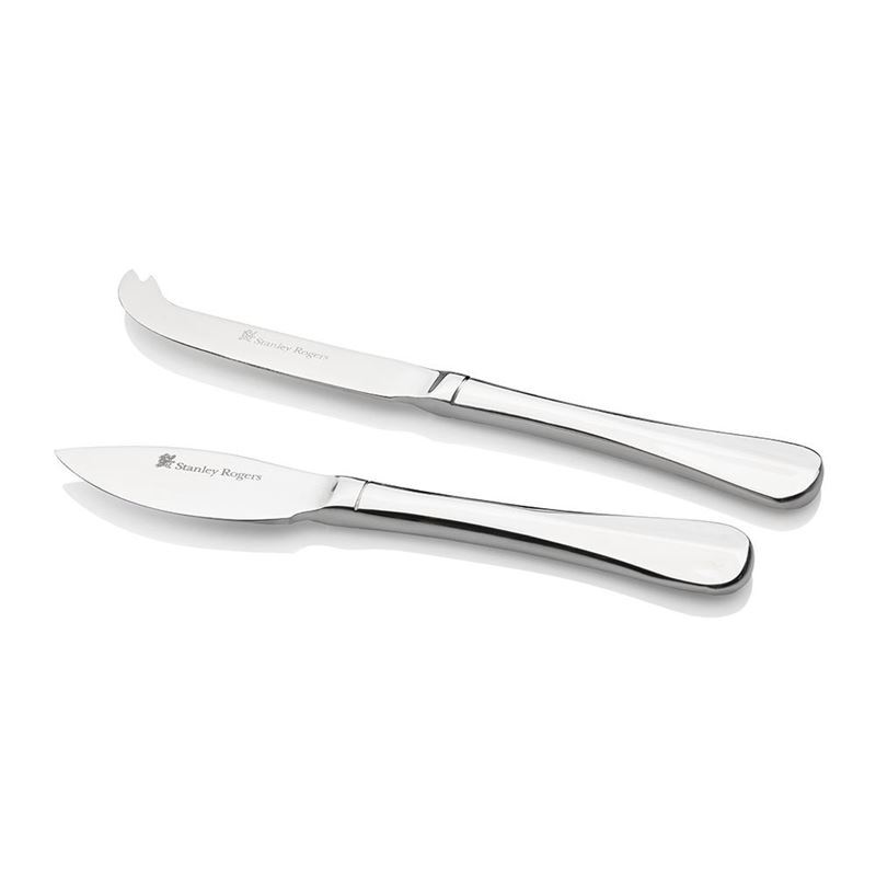Stanley Rogers – Baguette 18/10 Stainless Steel Cheese Knife 2pc Set