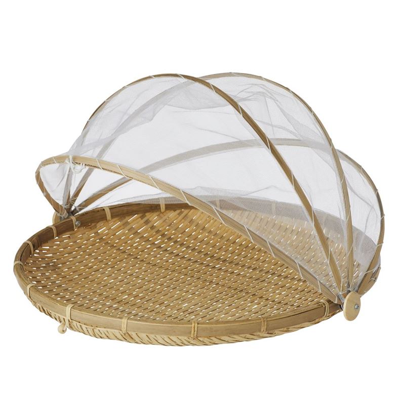 Davis & Waddell – Collapsible Mesh Food Cover with Bamboo Tray 42x26cm