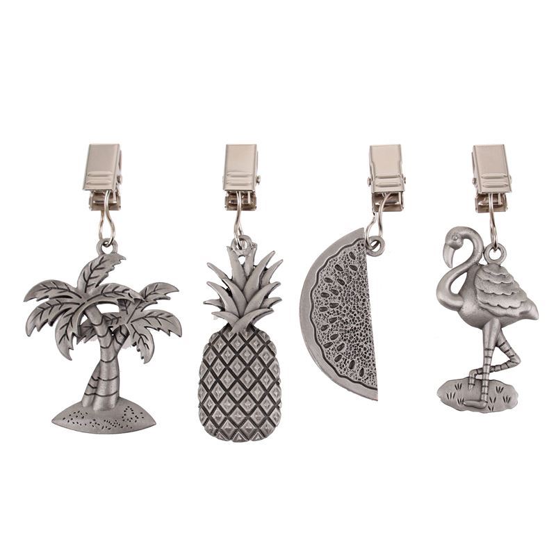 Pizzazz – Pewter Tablecloth Weights Set 4 – Tropical
