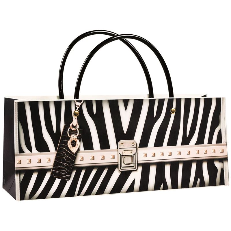 Ogilvies Designs – Gift Bag Box Horizontal Bag Zebra