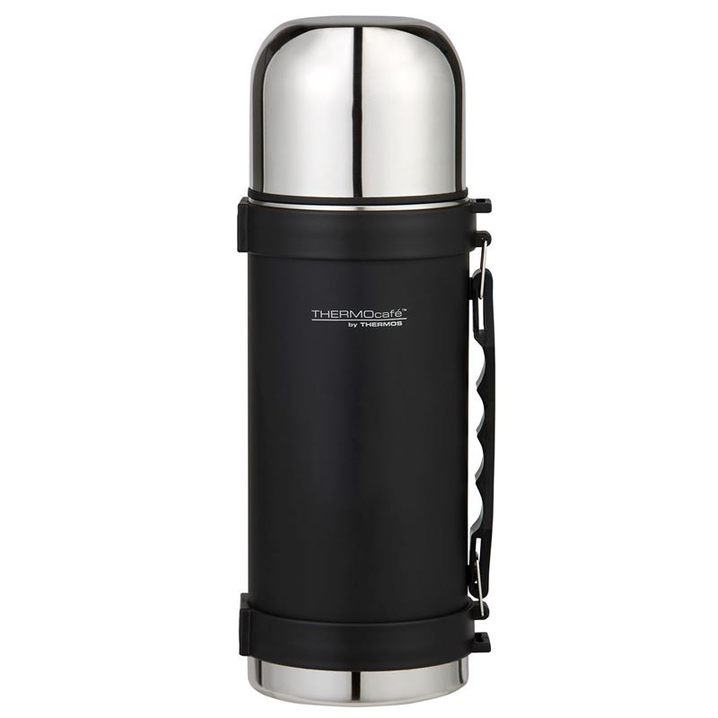 THERMOcafé™ by Thermos – Stainless Steel Vacuum Insulated Flask 1Ltr Black