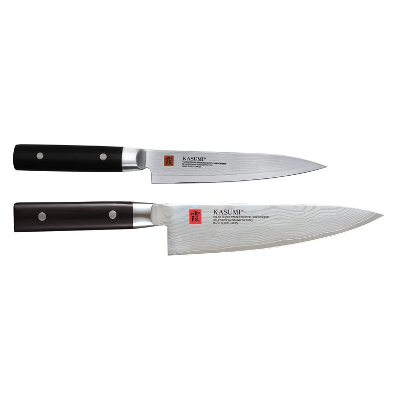 Kasumi – Damascus 2pc Chef’s Set (Made in Japan)