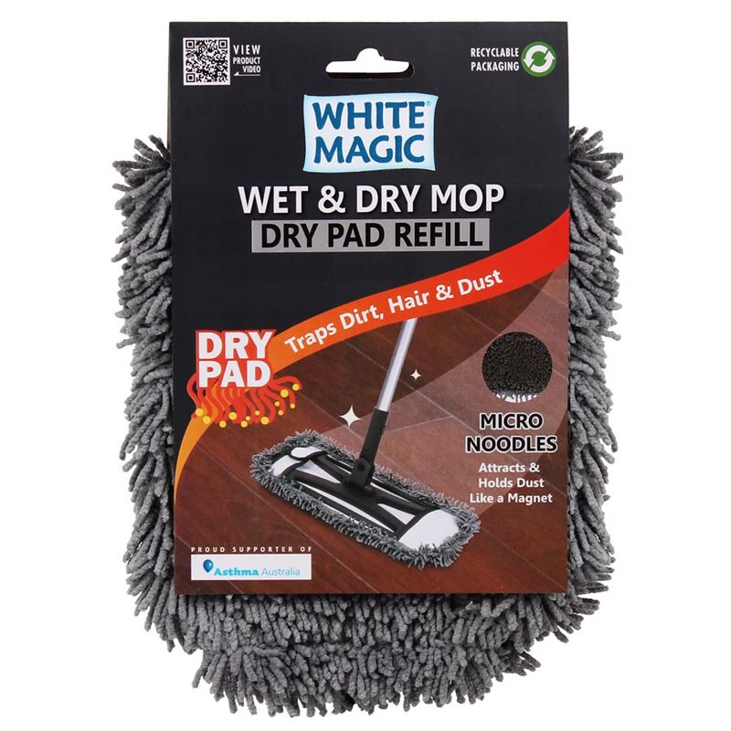 White Magic – Wet & Dry Mop – Dry Pad Refill