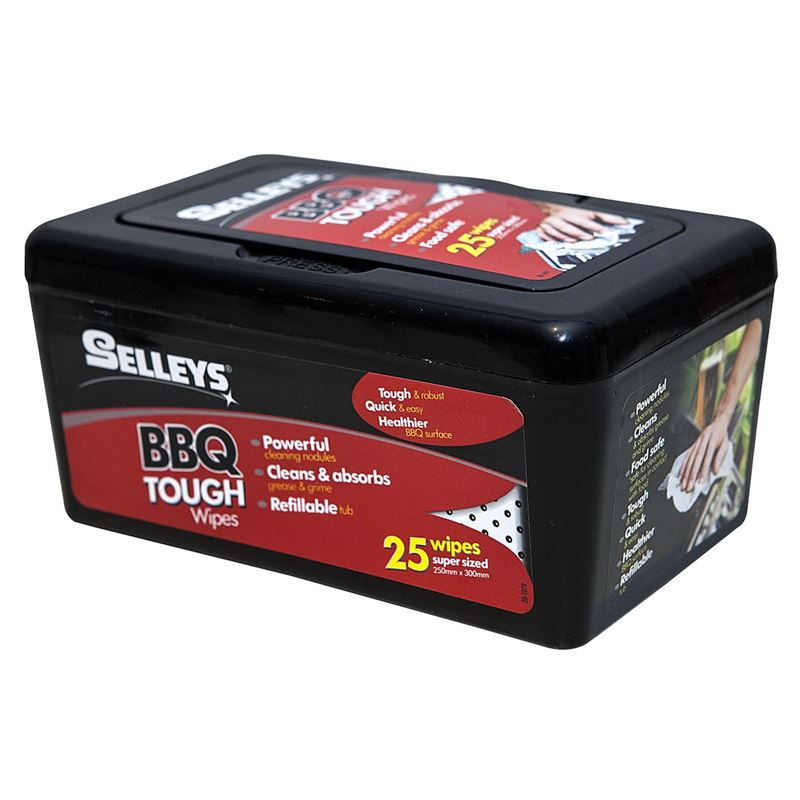 Selleys – BBQ Tough Wipes 25 Tub Pack