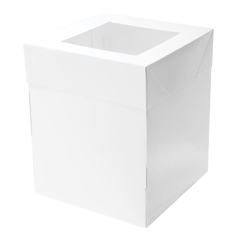 Mondo – White Cake Box Square Tall 20x20x25cm