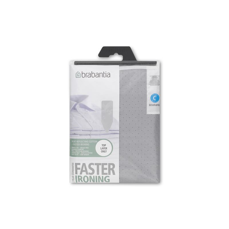 Brabantia – Replacement Cover with 2mm Foam Underlay Metalized 124x45cm