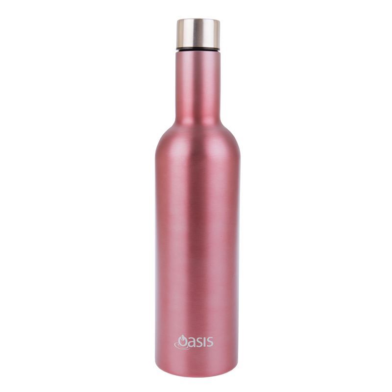 Oasis – Stainless Steel Double Wall Wine Traveler 750ml Rose