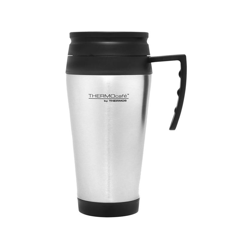 Thermos – Stainless Steel Foam Insulated Travel Mug with Handle 400ml