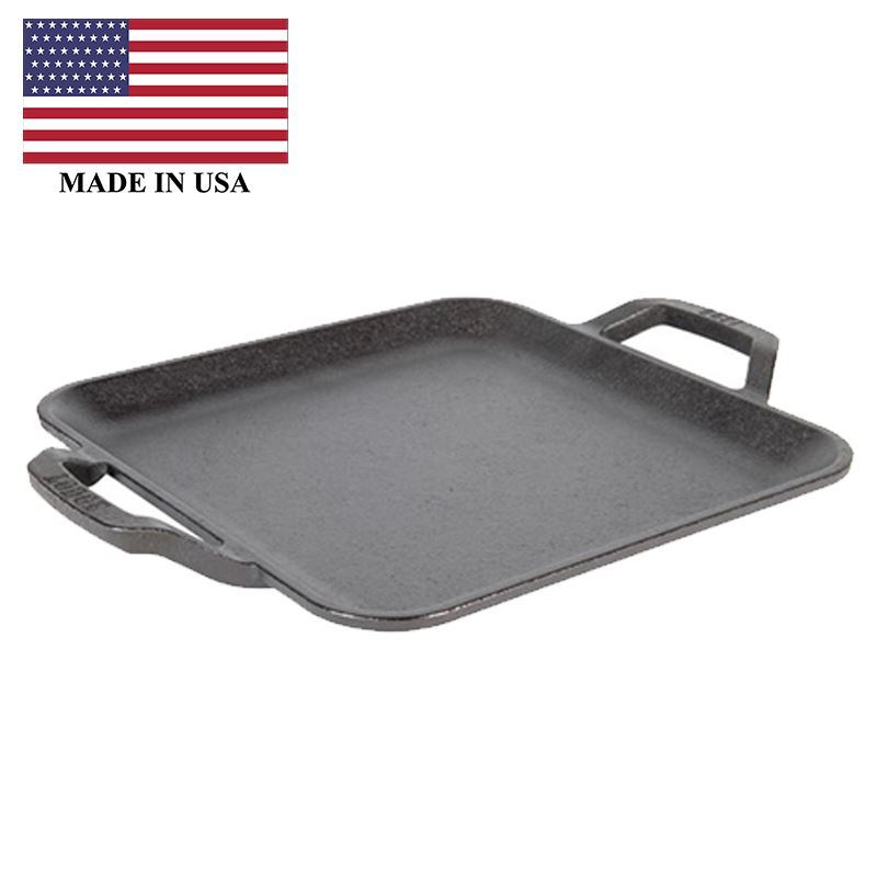 Lodge – Logic Cast Iron Chef’s Collection Square Griddle 26cm (Made in the U.S.A)