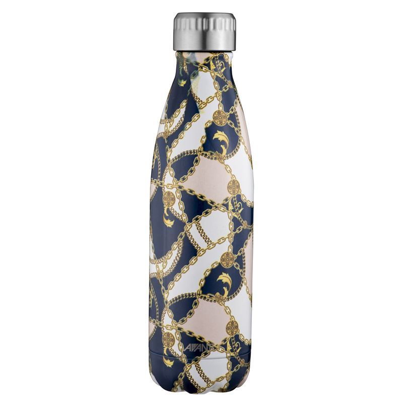 Avanti – Fluid Vacuum Stainless Steel Bottle 500ml Baroque Navy Pink