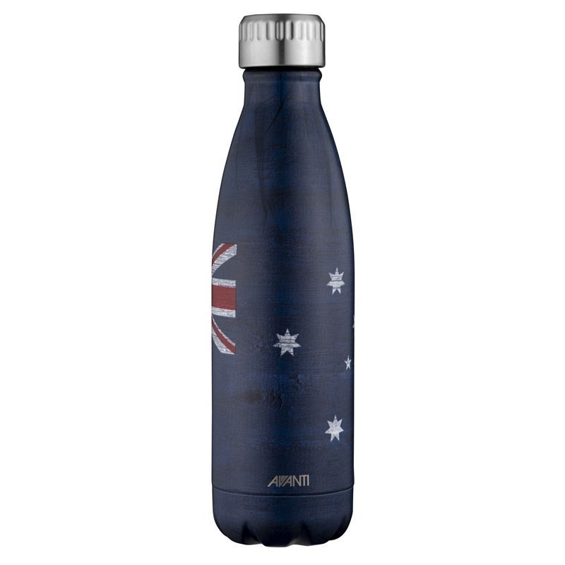 Avanti – Fluid Vacuum Stainless Steel Bottle 500ml Aussie Flag