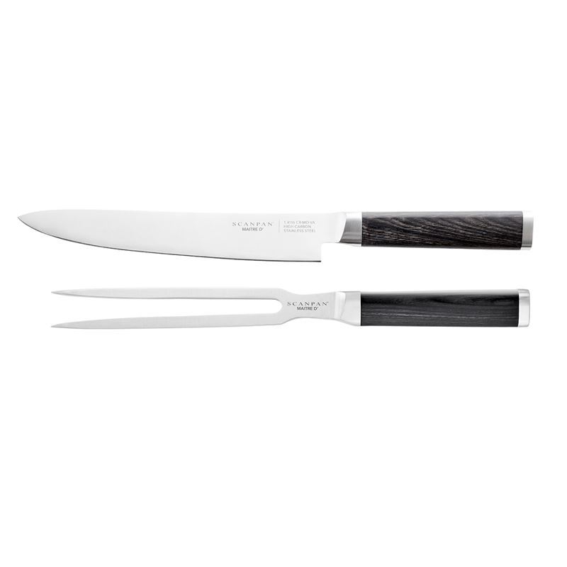 Scanpan – Maitre D’ Japanese Inspired German Stainless Steel with Pakka Wood Handles Carving Set