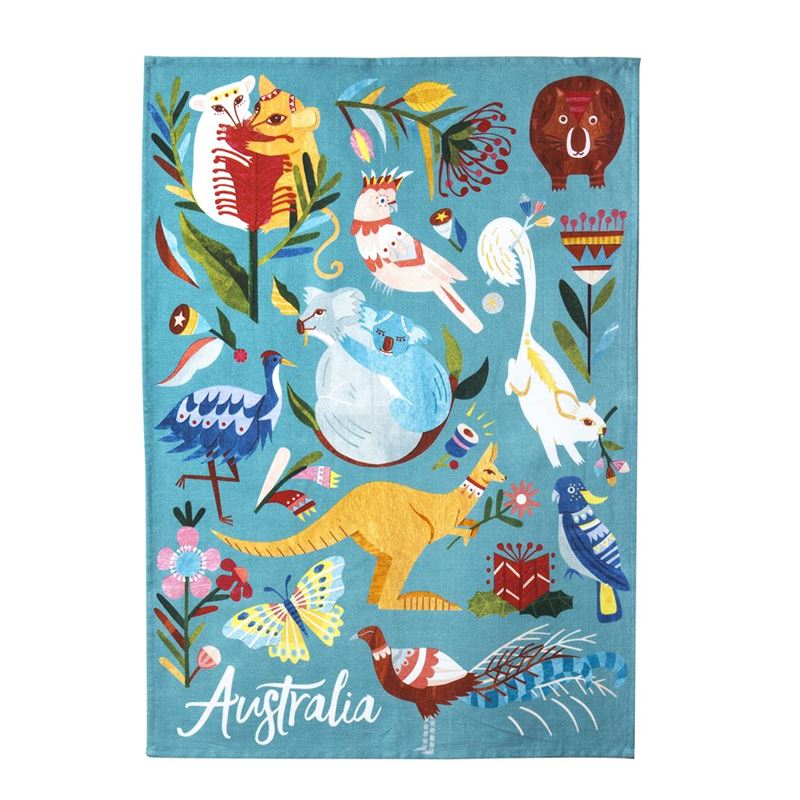 Australiana – Fauna Cotton Tea Towel 50x70cm