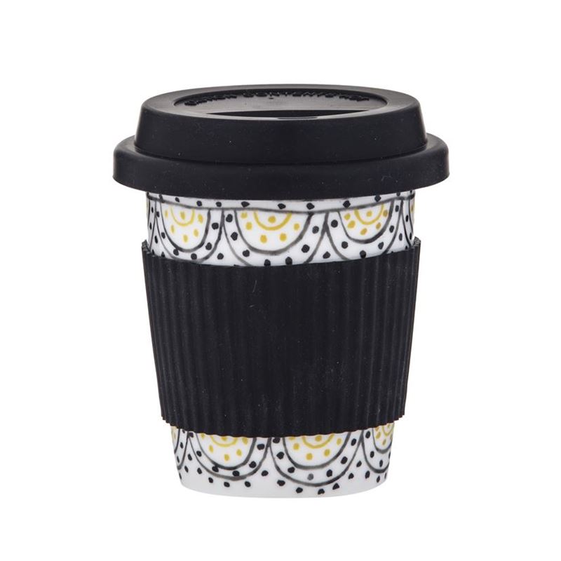 Amalfi – Ethnique Re-Usable Coffee Mug with Silicone Lid 300ml