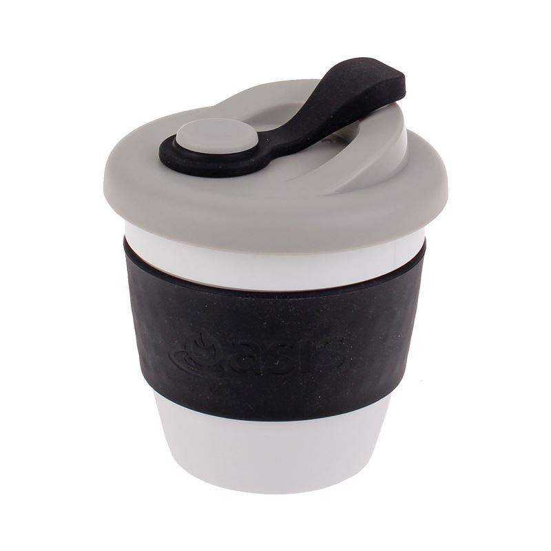 Oasis – Biodegradable Eco Reusable Coffee Cup 227ml Black