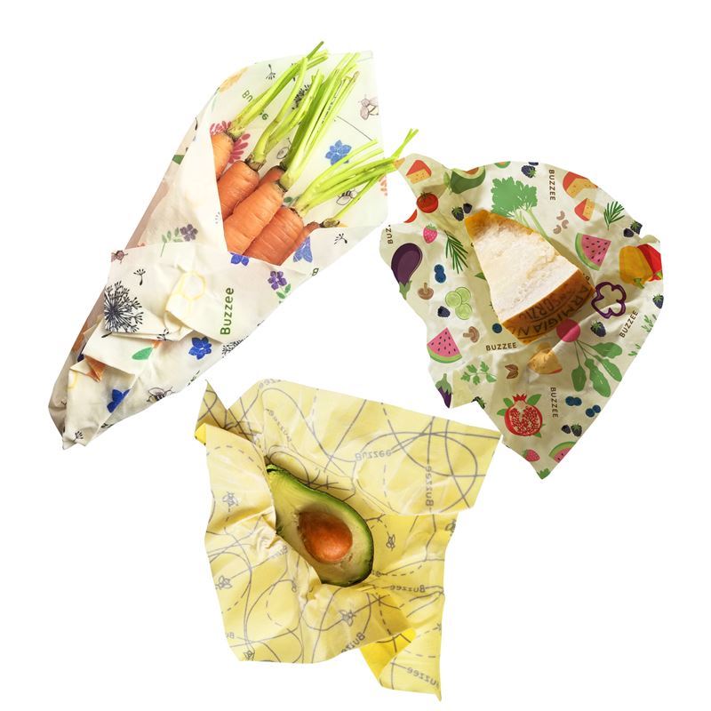 Buzzee – Organic Beeswax Wraps Pack of 3