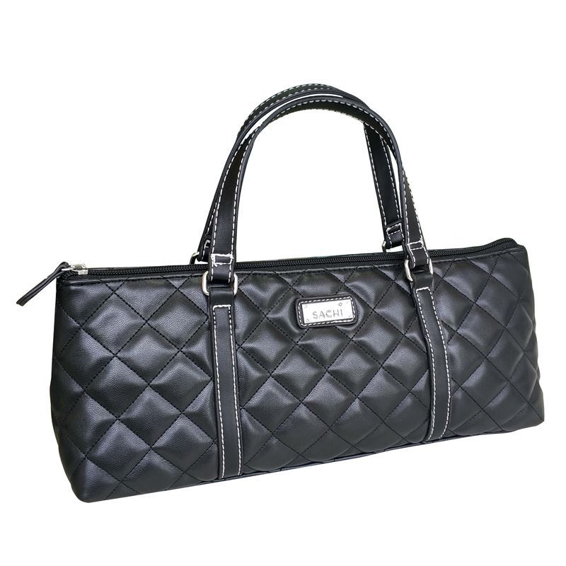 Sachi – Insulated Wine Purse 36.5x15cm Quilted Black
