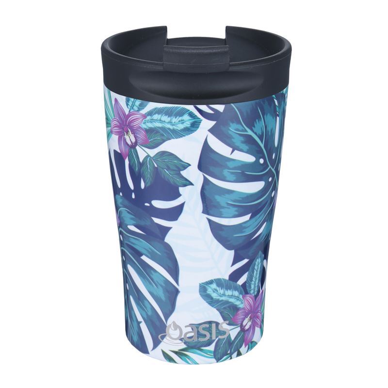 Oasis – Stainless Steel Insulated Travel Reusable Coffee Cup 350ml Tropical Paradise