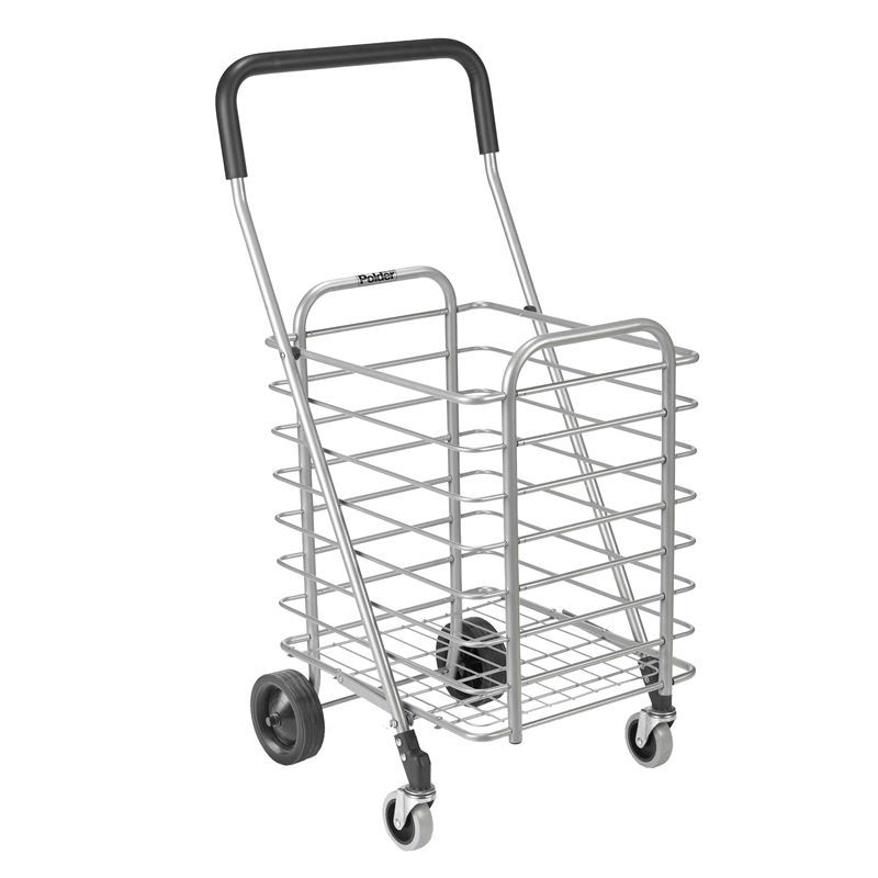 Polder – Superlight Folding Alum Shopping Cart with 4 Wheels
