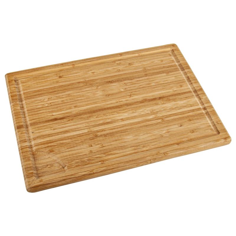 Benzer – Ecozon Bamboo iDouble Reversible Cutting Board with Juice Groove and Smart Phone Slot Large 46x33x2cm