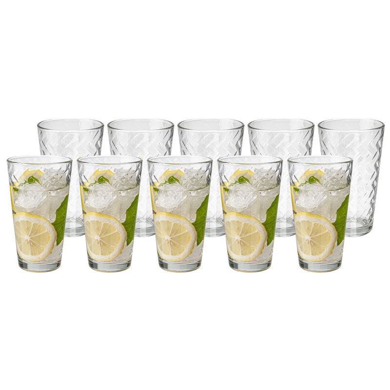 Circleware – Chevron Cooler 464ml Glasses Set of 10