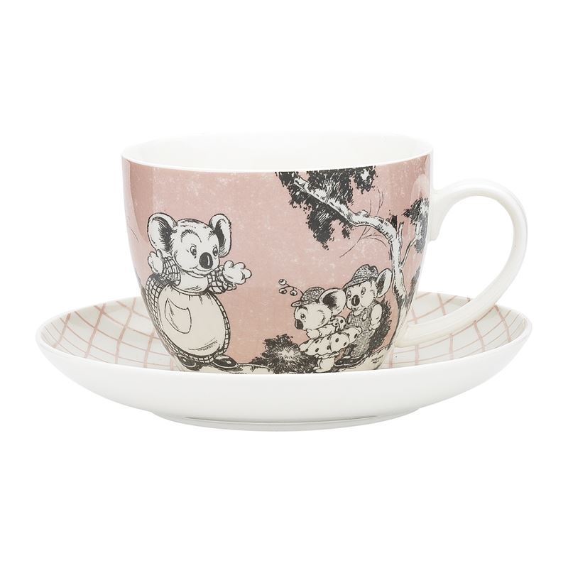 Blinky Bill by Ecology – Bone China 430ml Big Cup and Saucer Set Coral
