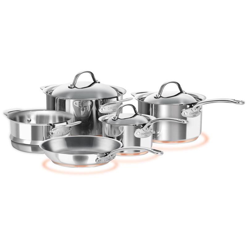 Chasseur – Le Cuivre Stainless Steel Copper Based 5pc Cookware Set