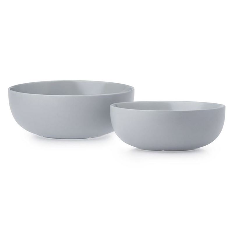 CorningWare Modern – Ash Stoneware 2pc Mixing Bowl Set Ash 26 and 22cm